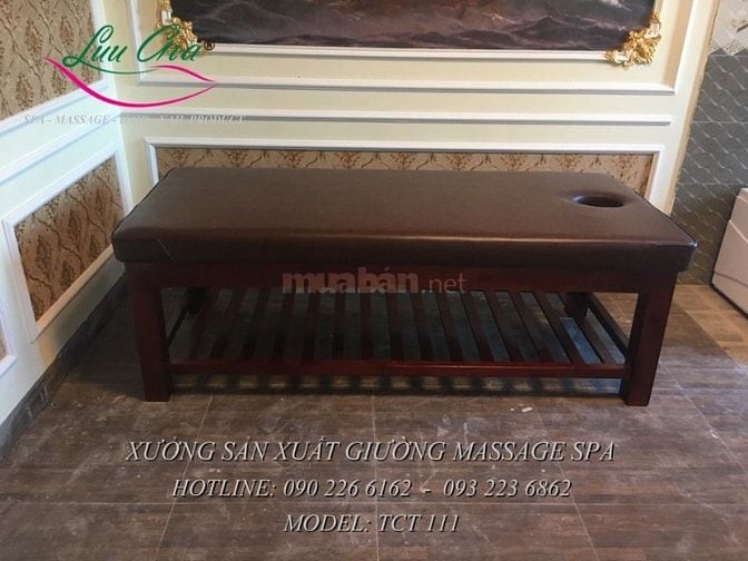 giá giường massage khung gỗ tại phủ cừ, hưng yên