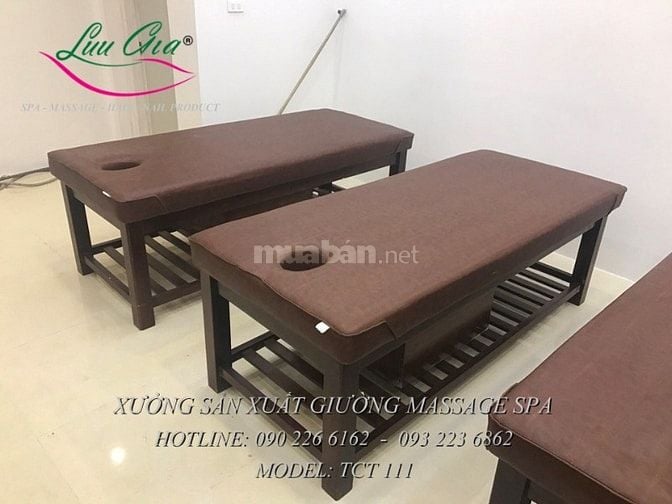 giá giường massage khung gỗ tại phủ cừ, hưng yên