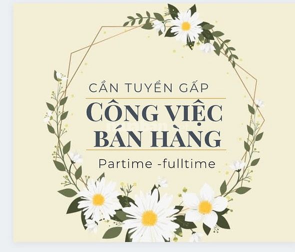  Việc Làm Thêm- Store Thủ Đức tuyển nhân viên bán hàng Parttime 