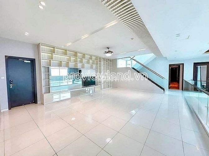 Cho thuê căn hộ Penthouse The Vista, Tháp T4, view sông, 450m2, 3 tầng