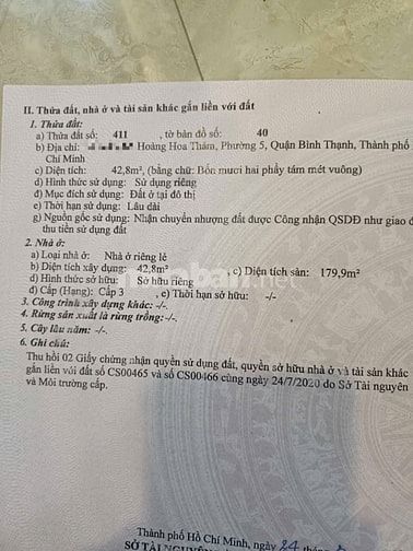 Bán nhà hẻm 3,5m Hoàng Hoa Thám Quận Bình Thạnh  giá 7 tỷ - 43m2