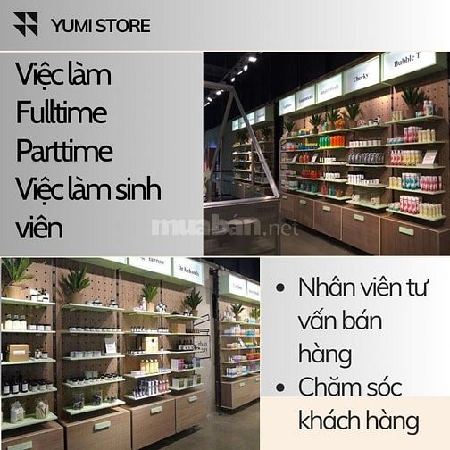 Việc Làm Cận Tết Tuyển Bán Hàng Parttime/Fulltime Tại Quận Tân Phú