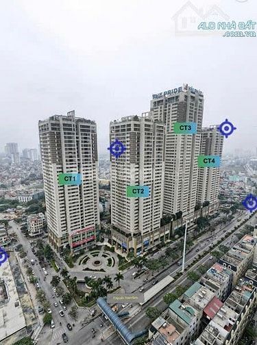 Cho thuê MB KDTM tầng 2 500m2 & tầng 5 1370m2  TTTM The Pride. Giá rẻ