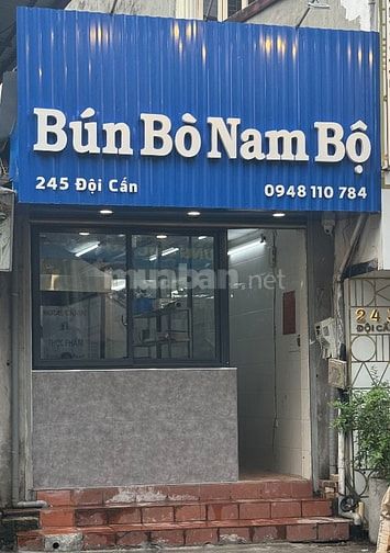 Cho thuê Quán ăn mặt phố Đội Cấn 