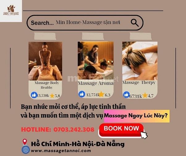 MinHome Massage tận nơi Thành Phố Hồ Chí Minh