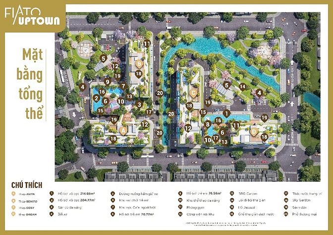 BÁN CĂN HỘ 116M2 TẠI FIATO UPTOWN, VỚI GIÁ CHỈ 6,4 TỶ VND