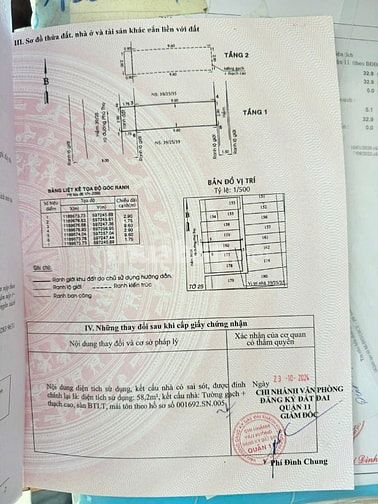 Nhà 3x12m 1 lầu hẻm 6m đường Phú Thọ quận 11 giáp quận 6 (HHMG) 