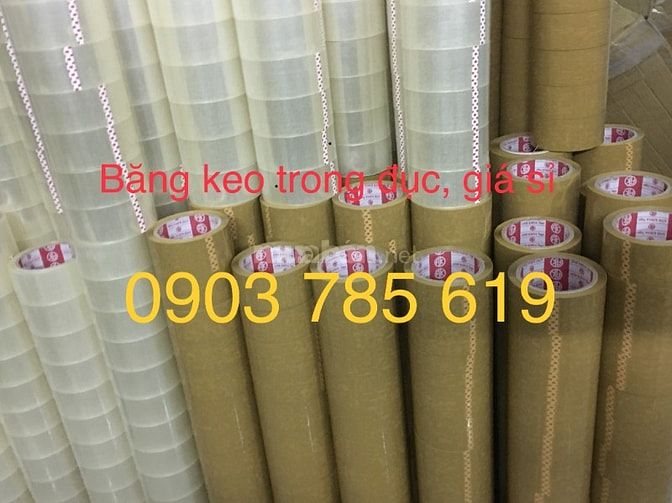 Băng keo dán thùng, trong, đục, tại  Bà Rịa - Vũng Tàu. Giá sỉ.