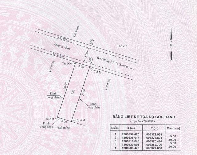 Bán đất thổ cư 100m2 sổ hồng hẻm kdc 22 Lý Tế Xuyên Linh Đông Thủ Đức