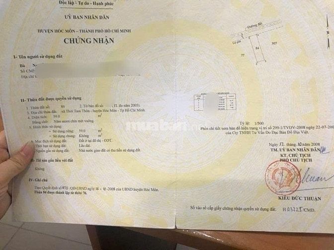 Cần bán lại căn nhà cấp 4 ở phía sau chợ Ba Bầu - Hóc Môn giá 750 triệ