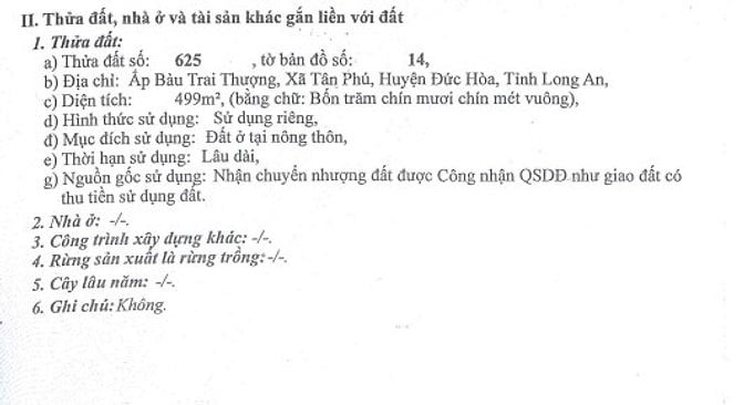 BÁN ĐẤU GIÁ TÀI SẢN VIB LẦN 3_TÂN PHÚ, ĐỨC HOÀ, LONG AN