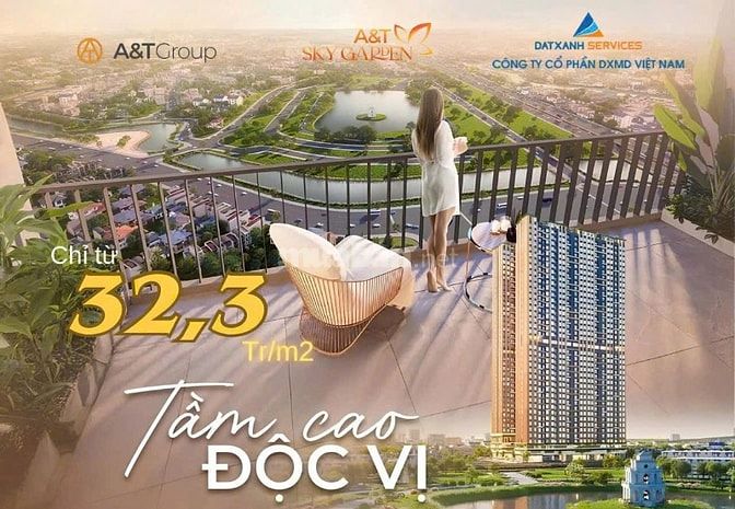 Bán Căn Hộ Cao Cấp A&T Sky Garden 3PN A&T SKY GARDEN CĂN HỘ 3 MẶT HƯỚN