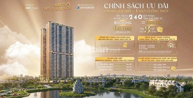 Bán Căn Hộ Cao Cấp A&T Sky Garden 3PN A&T SKY GARDEN CĂN HỘ 3 MẶT HƯỚN