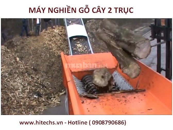 Máy nghiền rác, máy nghiền phế liệu, shredder machine, Hitechvn