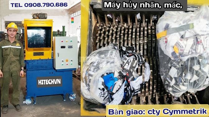 Máy nghiền rác, máy nghiền phế liệu, shredder machine, Hitechvn