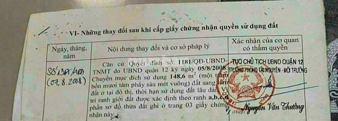 Đất mặt tiền đường cắt ngang đường Vườn lài, cách đường vườn lài 50m