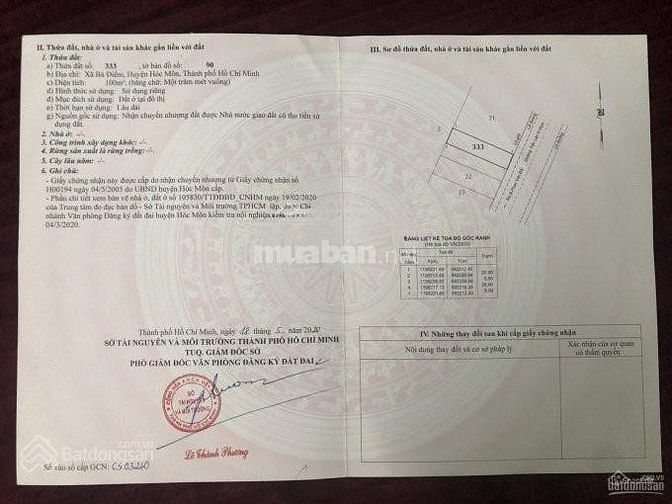 Bán nhà MT đang cho thuê sát bên chợ Bà Điểm Hóc Môn giá 750TR