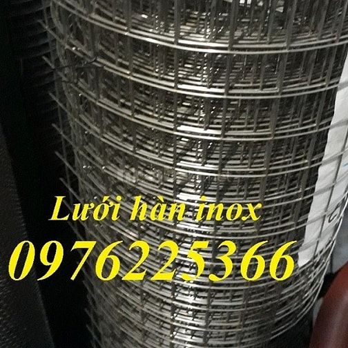 Lưới hàn inox 304 ô 25x25 sợi 2ly 