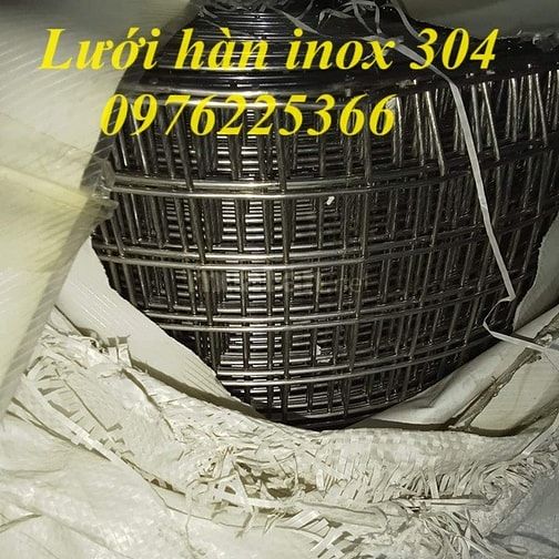 Lưới hàn inox 304 ô 25x25 sợi 2ly 