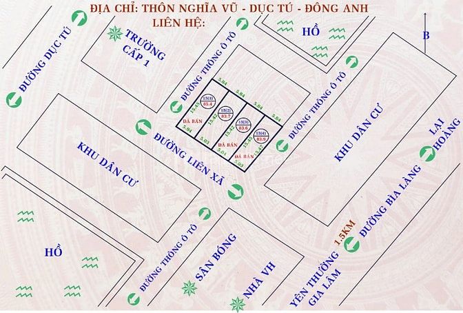 Vị trí đắc địa Dục Tú, Đông Anh, Mặt Đường Kinh Doanh Trục Liên Xã.