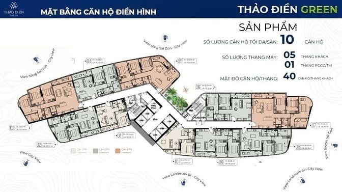 Giỏ hàng đợt cuối 79 căn từ CĐT THẢO ĐIỀN GREEN, 1-3PN, 54-131m2