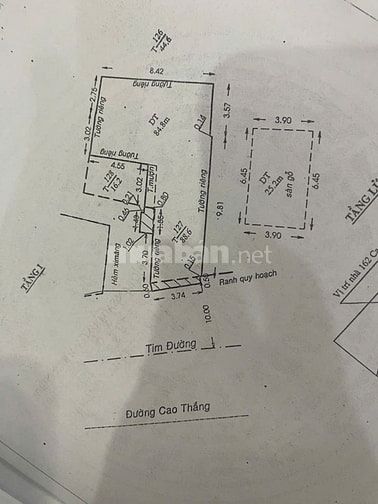 Bán gấp 162 cao thắng, 84.8m2 30 tỷ