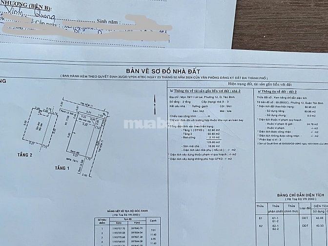 Chính chủ bán 79/11 Lê Lai, p12, Tân Bình - 7x12, 1 lầu, góc 2MT