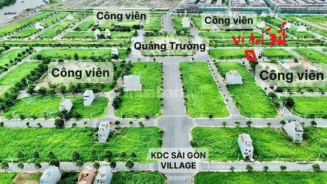 Đất nền dự án Saigon Village, view công viên thể thao, diện tích 120m2