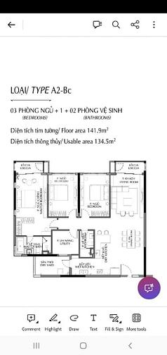 bán căn hộ 142m2  khu Diamond - Celadon city - 3PN , 2WC và 1 kho 