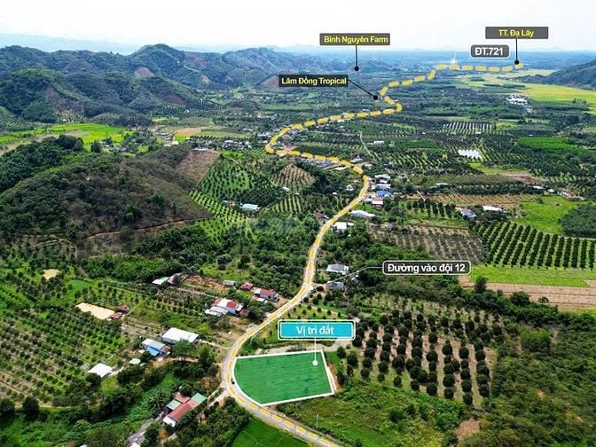 Cần bán Đất mặt tiền Đội 12 Dạ teh lâm đông (120m* 160m view đẹp 