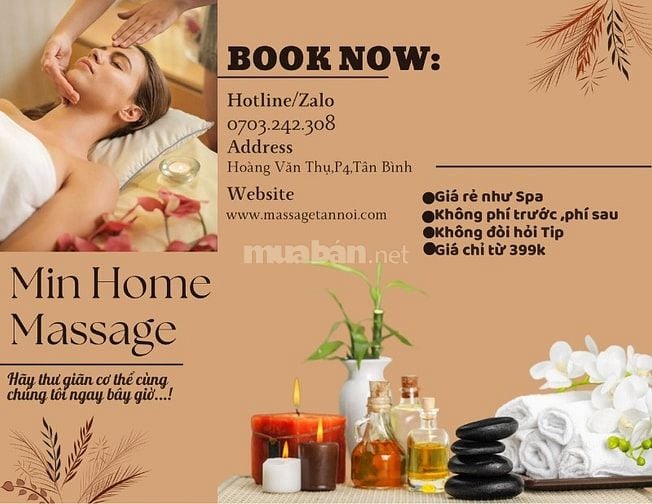 Massage tận nơi khu vực Thành phố Hồ Chí Minh