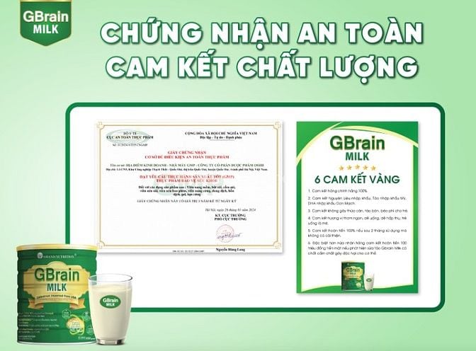 GBrain MILK sữa tảo trí não thông minh