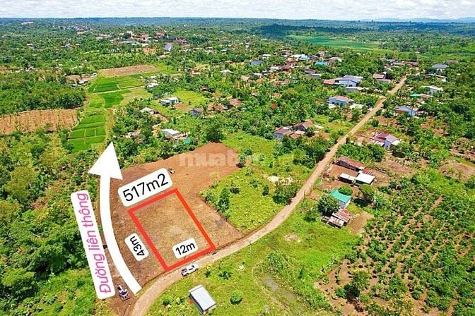 517m2 đất gần quốc lộ 29, thuộc KDC đường bàn cờ, TX Buôn Hồ, 380triệu