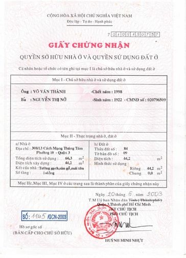 Nhà cấp 4, vị trí tốt, giá tốt, hẻm 308 CMT8 Phường 10, Quận 3