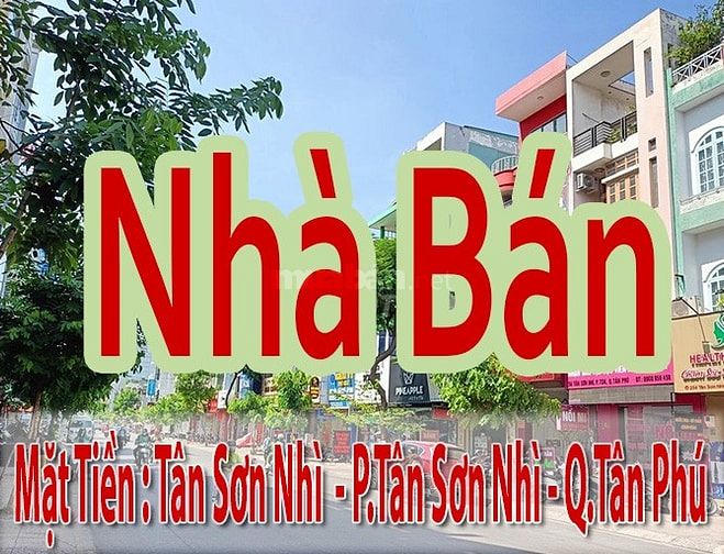 Cần Bán Nhà Mặt Tiền : Tân Sơn Nhì  P.Tân Sơn Nhì Q.Tân Phú - dt:5x16m