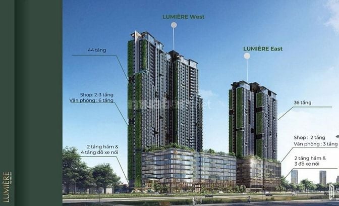 SHOPHOUSE Lumiere Riverside CẦN BÁN, NHÀ THÔ CĂN GÓC 2 MẶT TIỀN