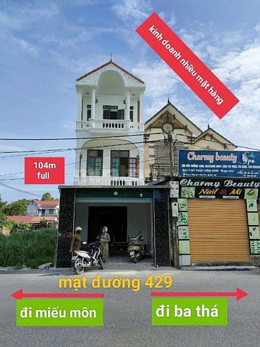 Bán nhà Đồng Mít, Đồng Tâm, Mỹ Đức, 104m2 sổ đỏ, MT 5m, 3 tầng