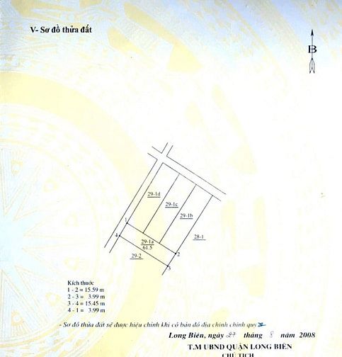 Bán đất Ngọc Thụy, Long Biên 6,1 tỷ, 61,5 m2 - Chính chủ giá siêu hời!