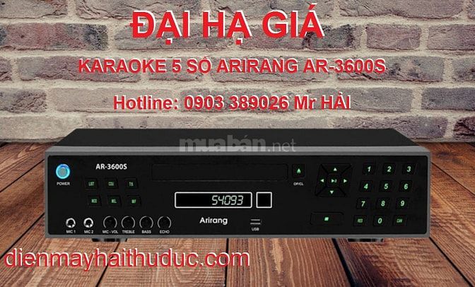 Đầu karaoke 5 số Arirang AR-3600S đã trở lại Việt Nam