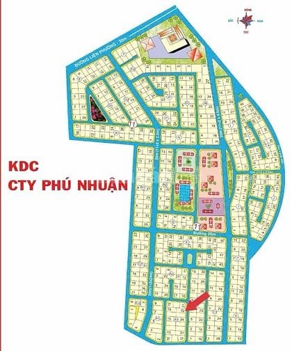 Bán đất biệt thự KDC Phú Nhuận P.Long B Quận 9 đường Đỗ Xuân Hợp 392m2