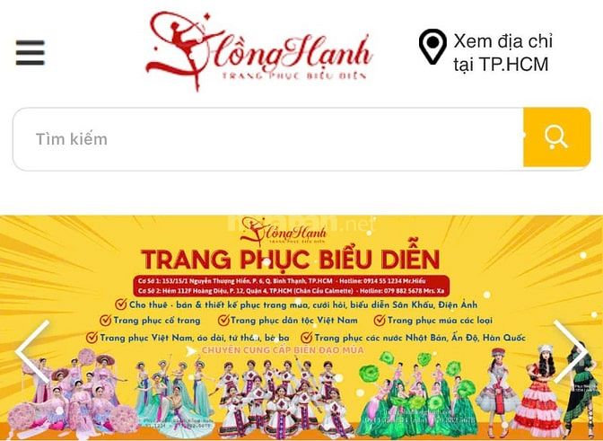 Trang phục biểu diễn Hồng Hạnh tuyển quản lý, bán hàng và NV giặt đồ