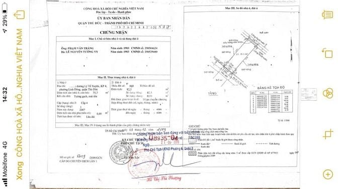 Bán căn nhà cấp 4 ( 87,5m ) đường Lý Tế Xuyên, Linh Đông, Thủ Đức,