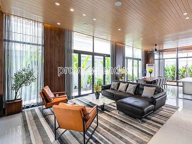 Villa cho thuê tại khu Villa Thủ Thiêm,217m2, 1 hầm + 4 tầng