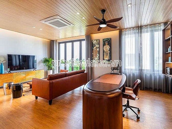 Villa cho thuê tại khu Villa Thủ Thiêm,217m2, 1 hầm + 4 tầng