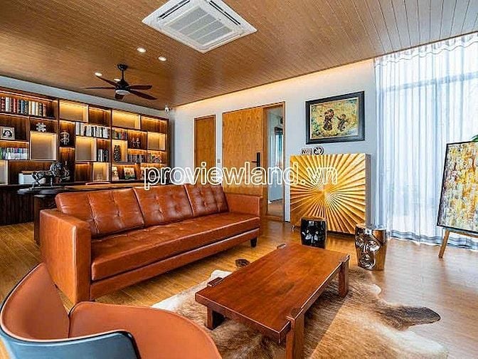 Villa cho thuê tại khu Villa Thủ Thiêm,217m2, 1 hầm + 4 tầng