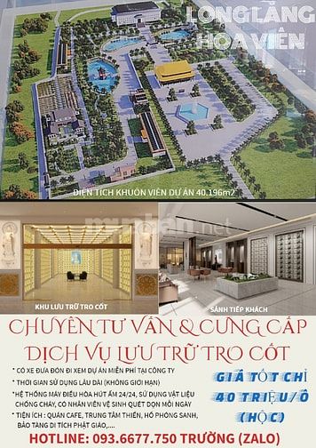 CHUYÊN TƯ VẤN & CUNG CẤP DỊCH VỤ LƯU TRỮ TRO CỐT