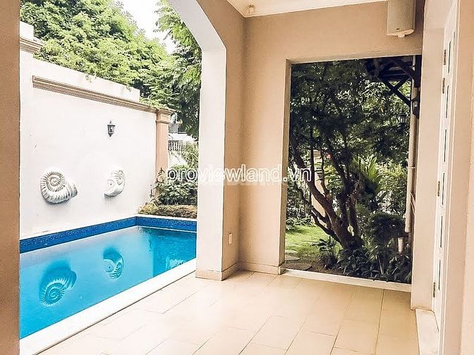 Bán biệt thự Eden Villa Thảo Điền, 334m2 đất, gồm 4PN, hồ bơi, gara