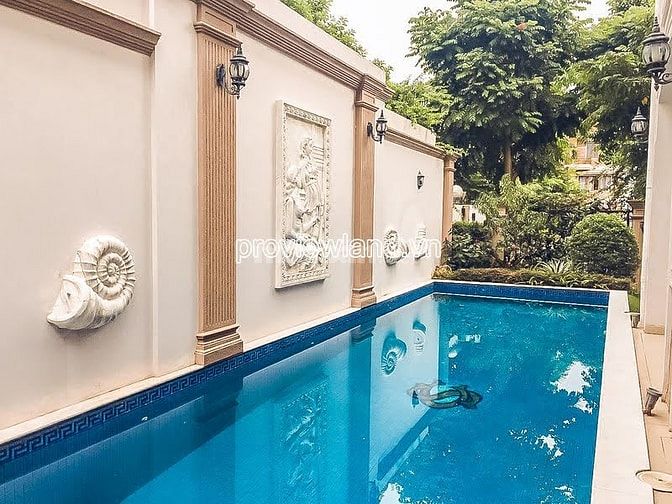 Bán biệt thự Eden Villa Thảo Điền, 334m2 đất, gồm 4PN, hồ bơi, gara