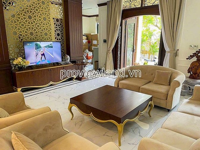 Cho thuê biệt thự song lập Vinhomes Bason Q1, 225m2, 1 hầm + 4 tầng