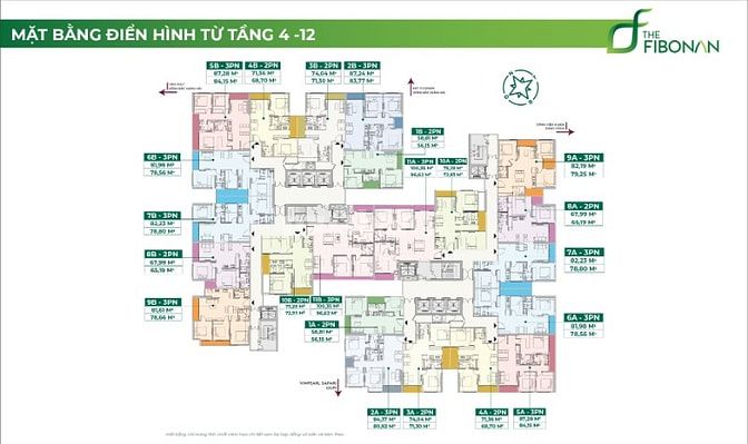 Chỉ từ 357tr ký ngay HĐMB căn 2PN 56m2, 460tr căn 3PN 78m2. 0968968605